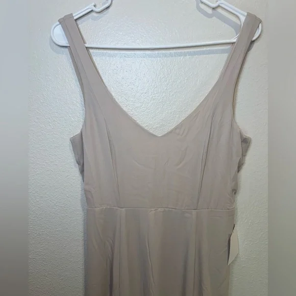 long sleeve nude maxi dress NUDE DRAPED RUCHED JERSEY DRESS | CULT MIA
